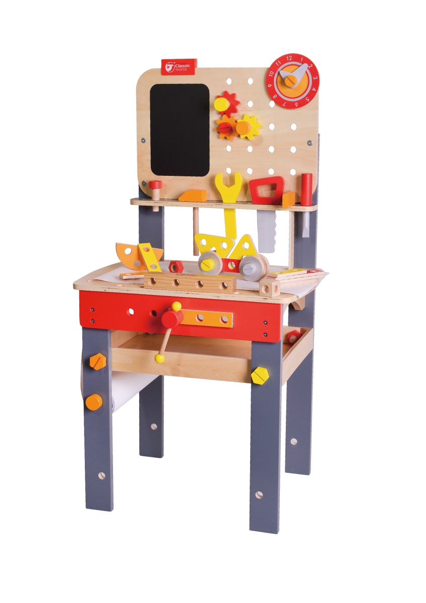 Picture of Classic Toy 5108 Carpenter Workbench with Tools&#44; Multi Color