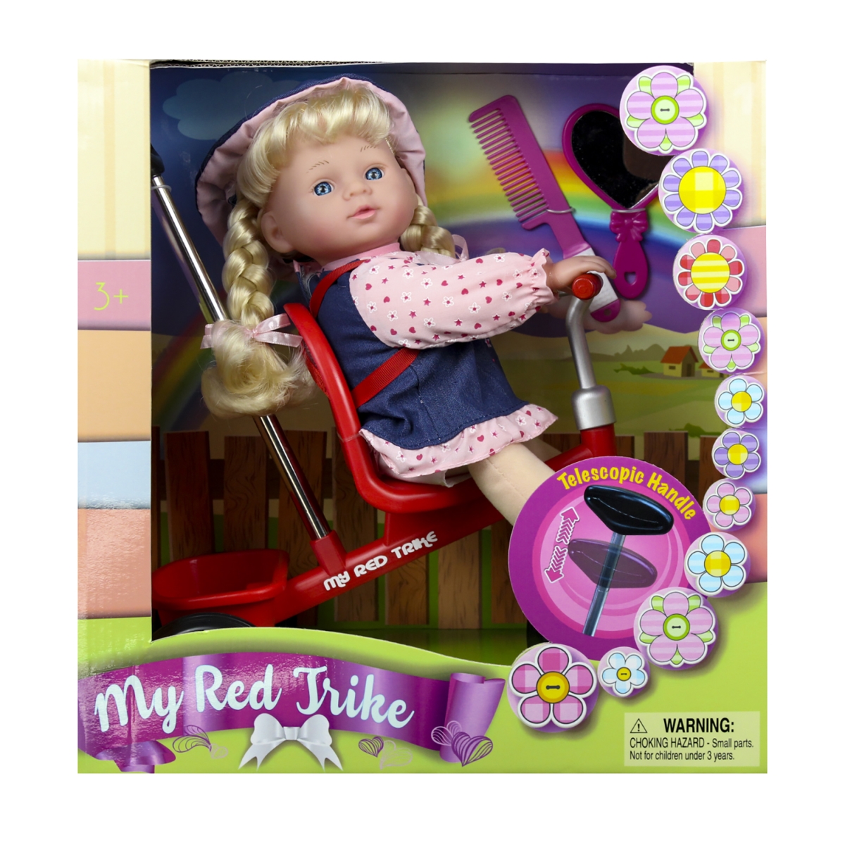 Picture of Kid Concepts KK12008M 12 in. Baby Doll with Trike&#44; Multi Color