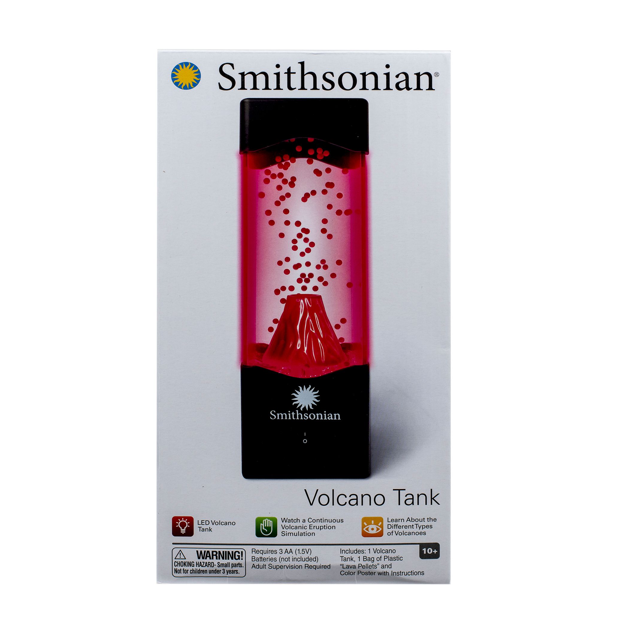 Picture of NSI 51202 Smithsonian LED Lit Volcano Aquarium Tank&#44; Red
