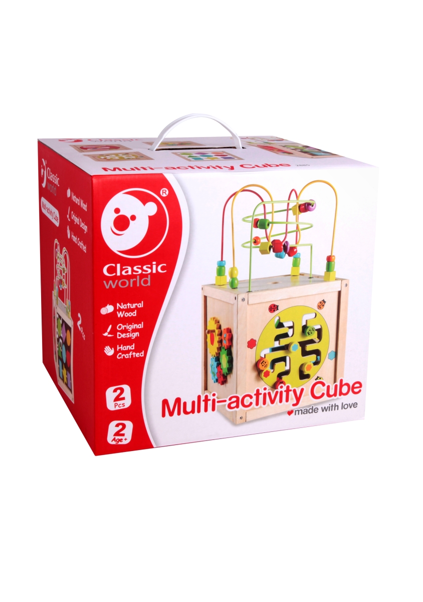 Picture of Classic Toys 2885 Wood Multi-Activity Cube