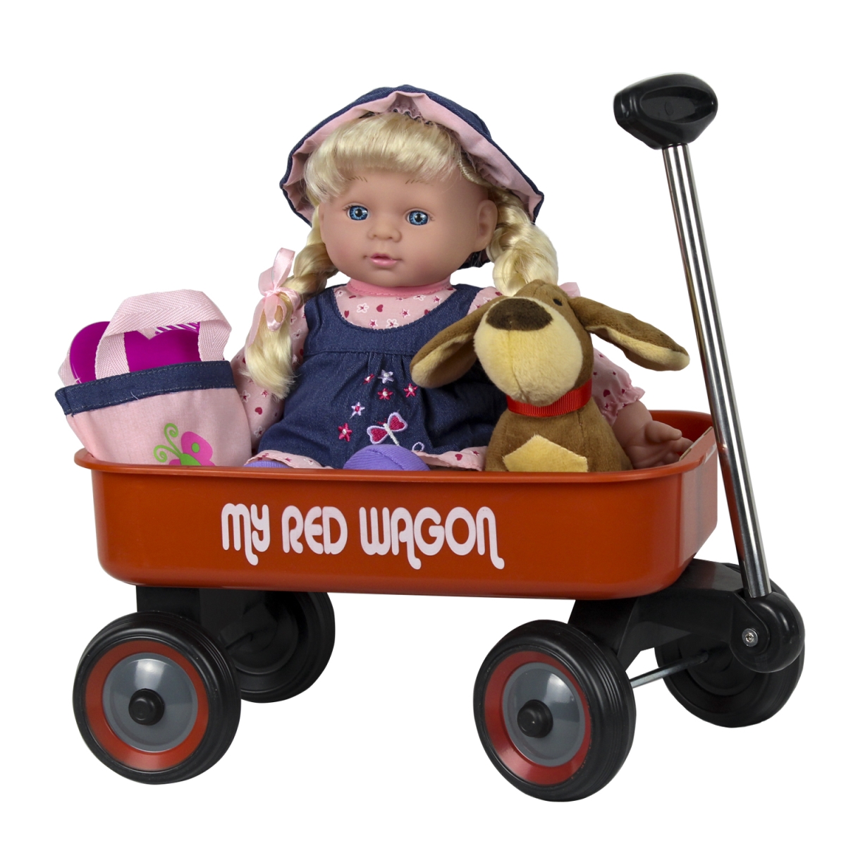 Picture of Kid Concepts KK12006M Two of Us in a Wagon Doll Set