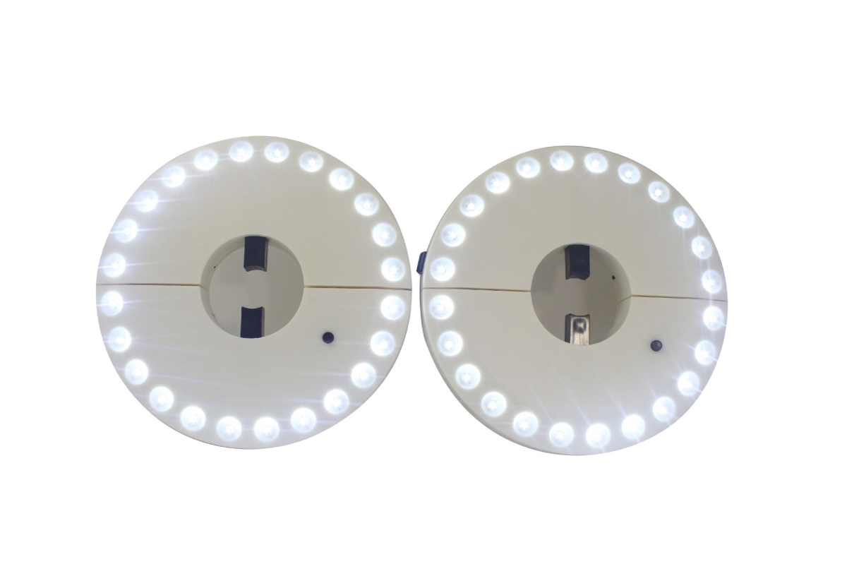Super Bright LED Umbrella Pole Light, White - Pack of 2