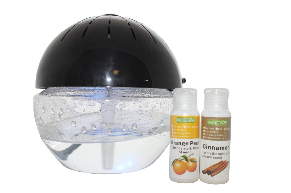 30ml Earth Globe Glowing Water Air Washer & Revitalizer, Black - Pack of 2