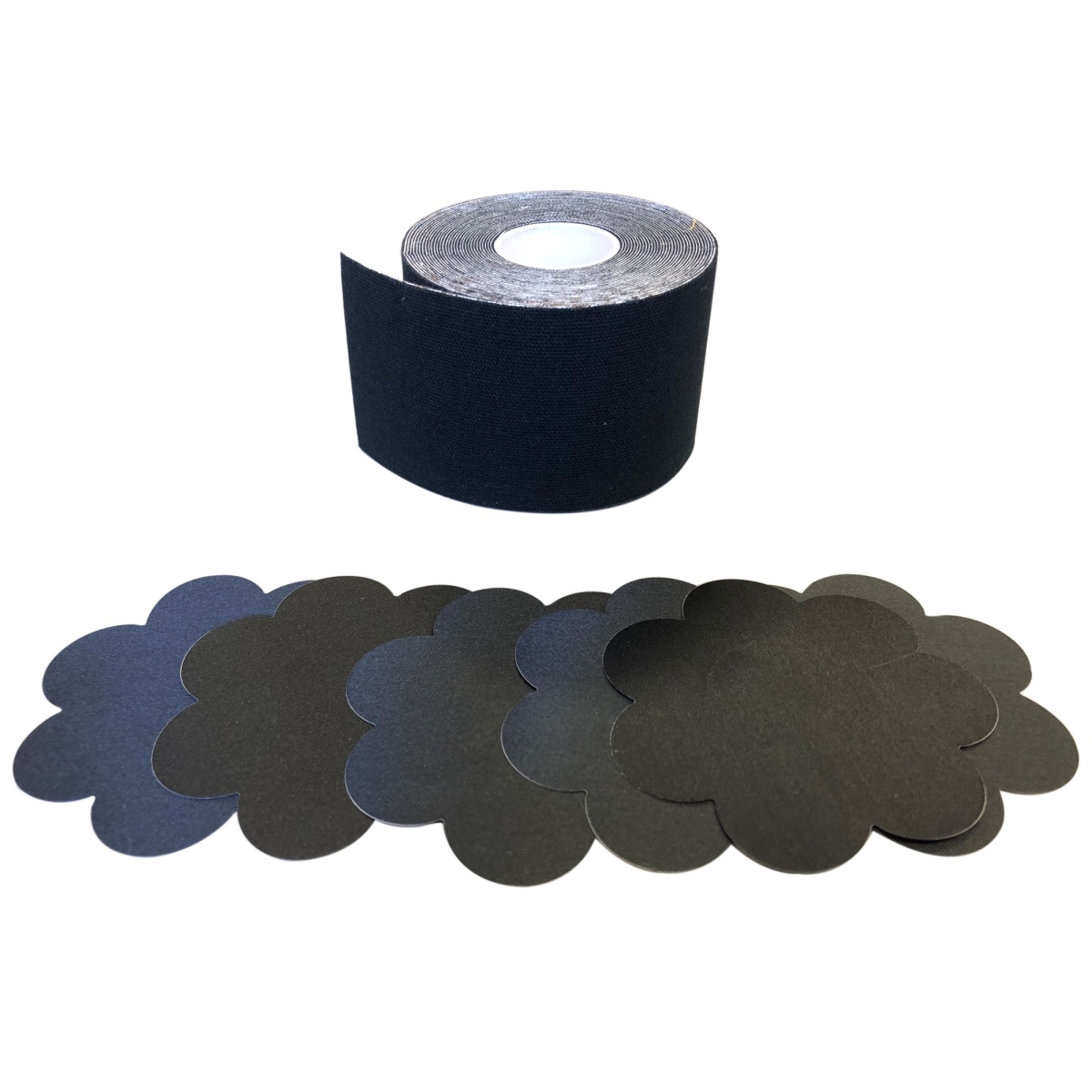 Picture of Fullness KL3015-Black 2 in. x 5.5 yard Body Tape with 3 Pairs of Nipple Covers&#44; Black