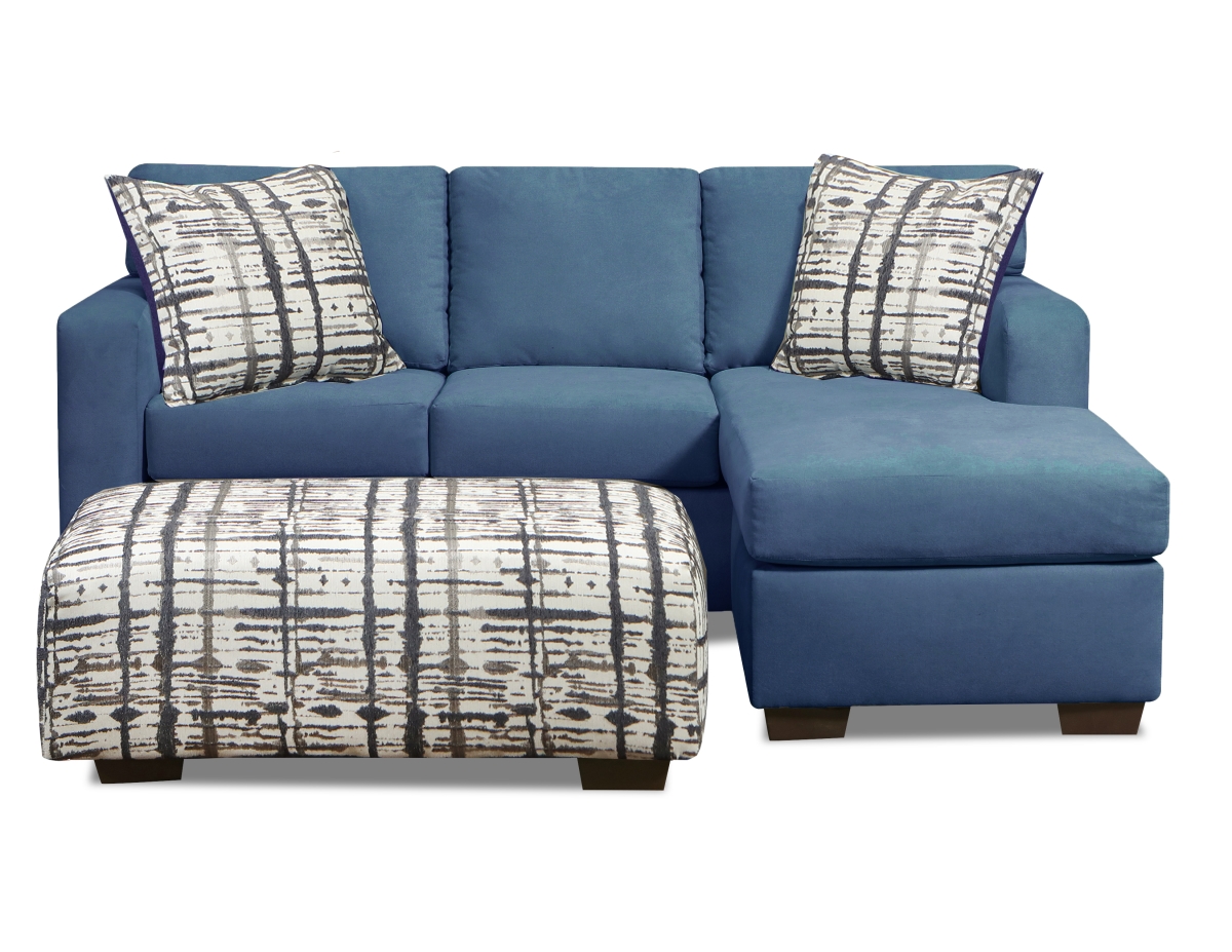 Adeline Sofa Sectional with Reversible Chaise, Navy