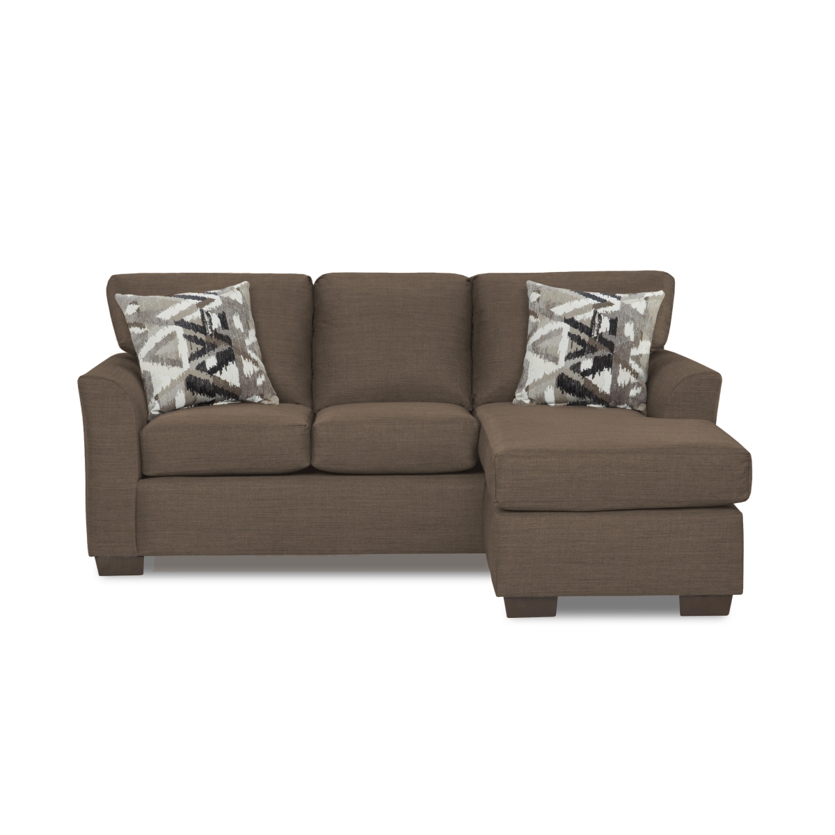 James Sofa Sectional with Reversible Chaise, Brown