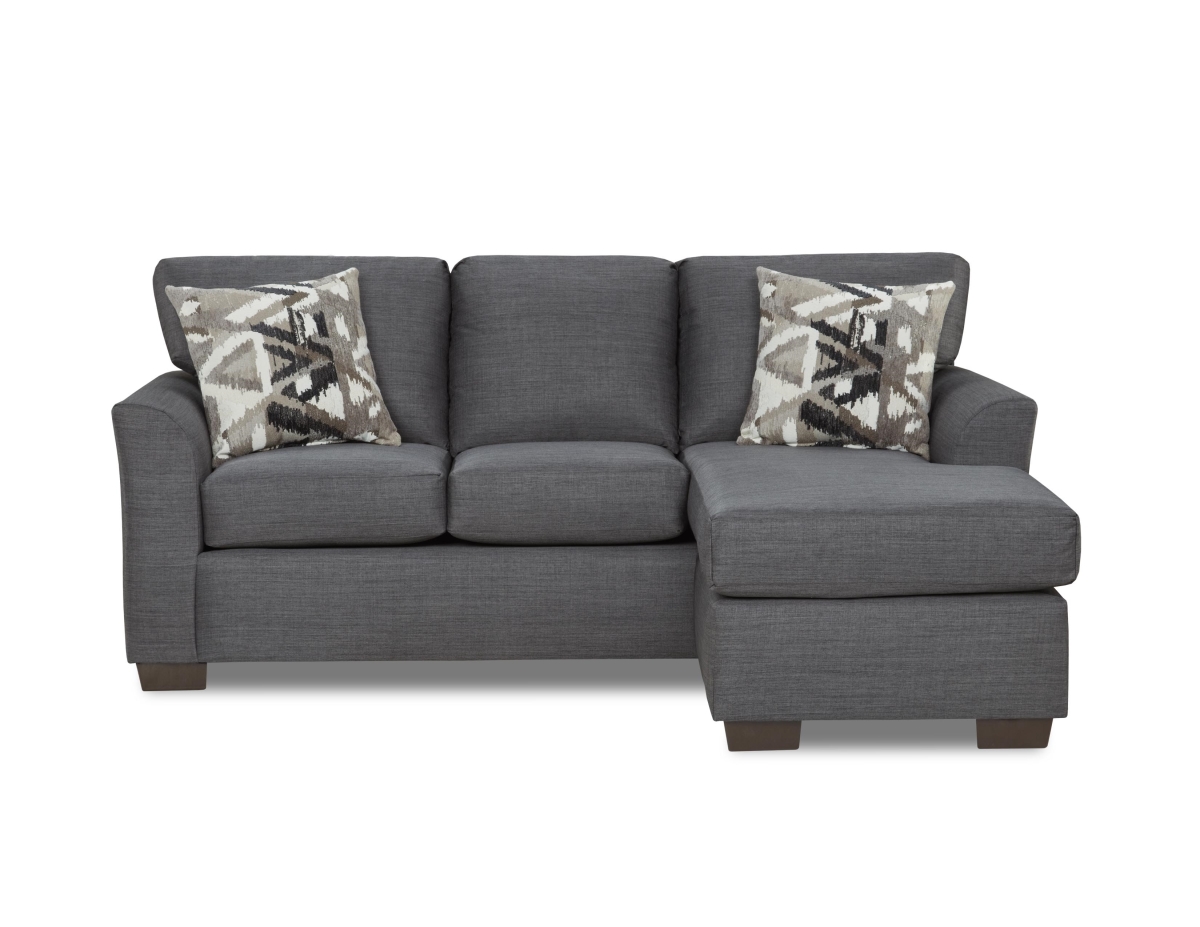 William Sofa Sectional with Reversible Chaise, Charcoal