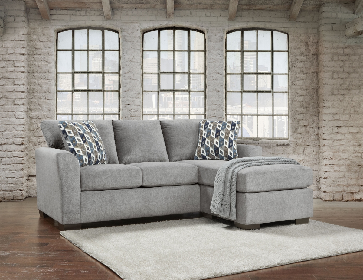 Henry Sofa Sectional with Reversible Chaise, Gray