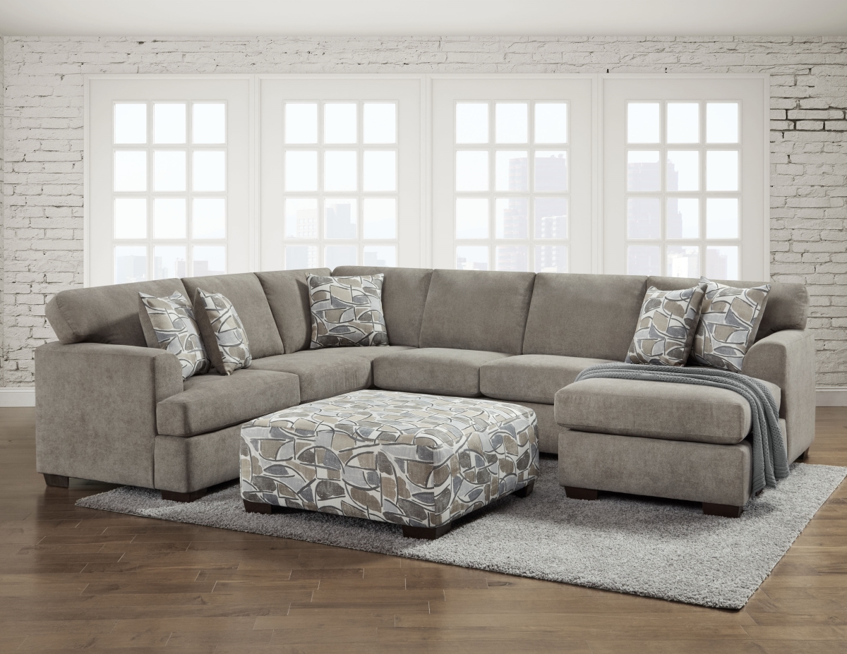 Mila Chaise Sectional, Taupe