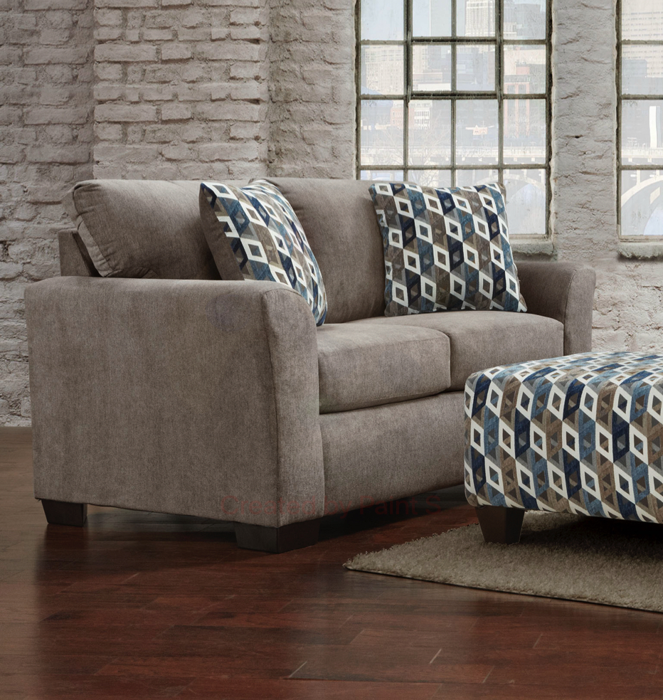 Amelia Loveseat Sofa, Taupe