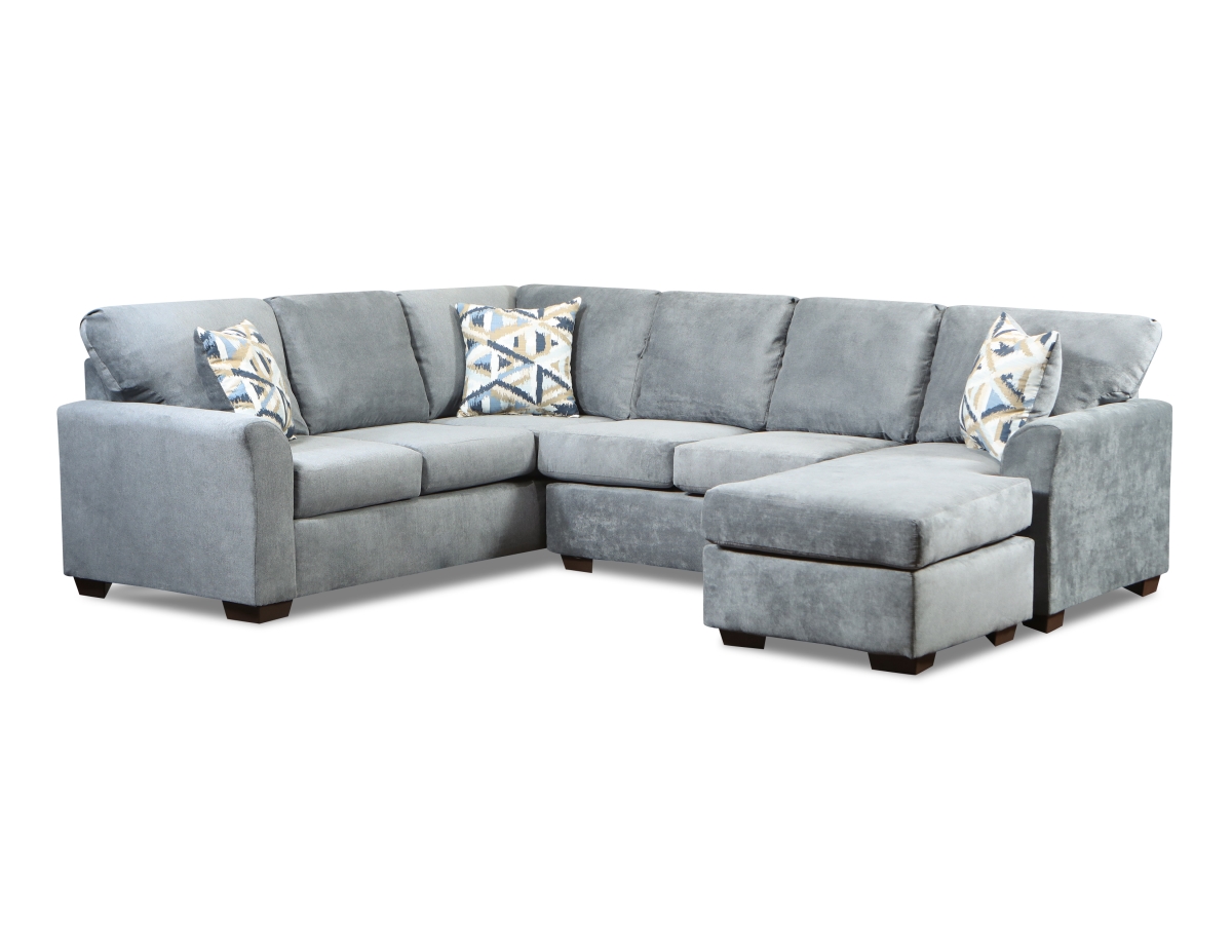Mia Corner Sectional with Right Facing Chaise, Dusk