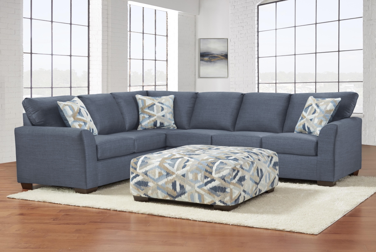 Harper Corner Sectional, Navy