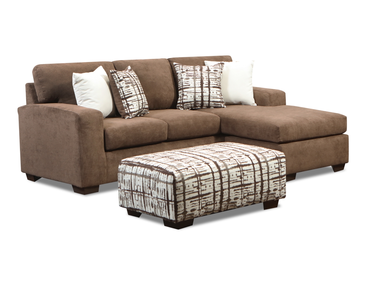 Caleb Sofa Sectional with Reversible Chaise, Brown