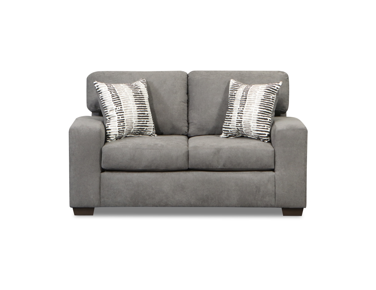 Damian Loveseat Sofa, Charcoal, Charcoal