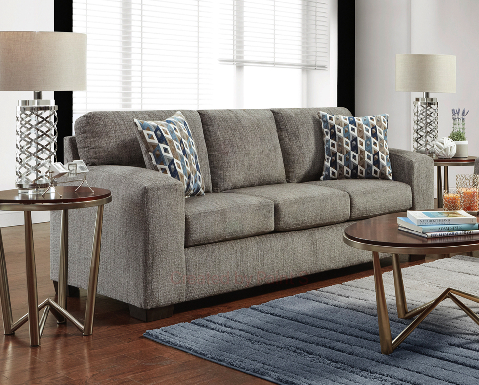 NL705-GRAY-10-SOFA Marshall Sofa, Gray