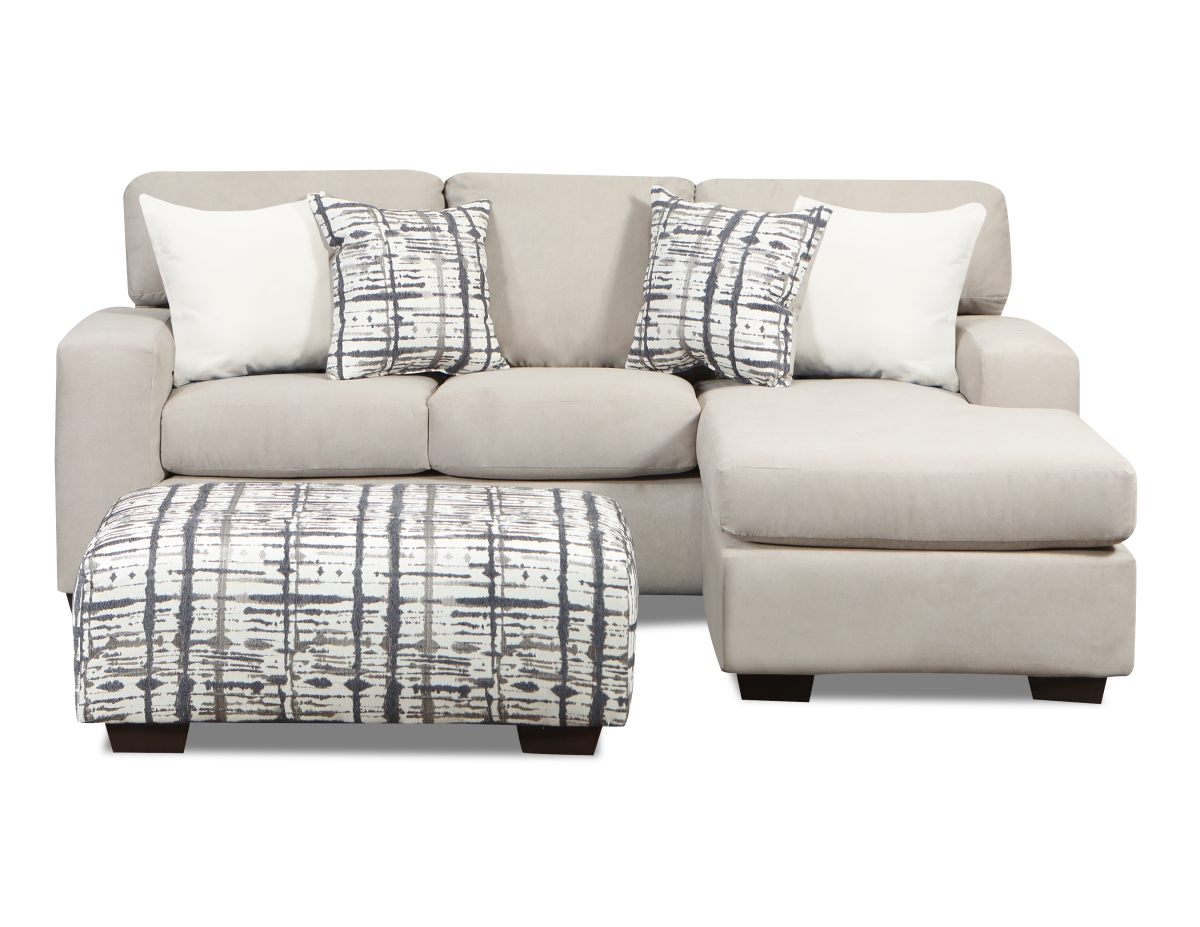 Finley Sofa Sectional with Reversible Chaise, Gray