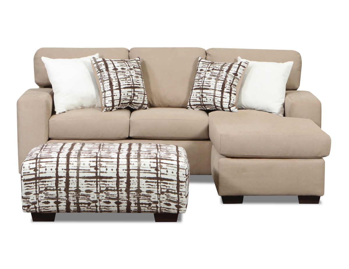Hailey Sofa Sectional with Reversible Chaise, Taupe