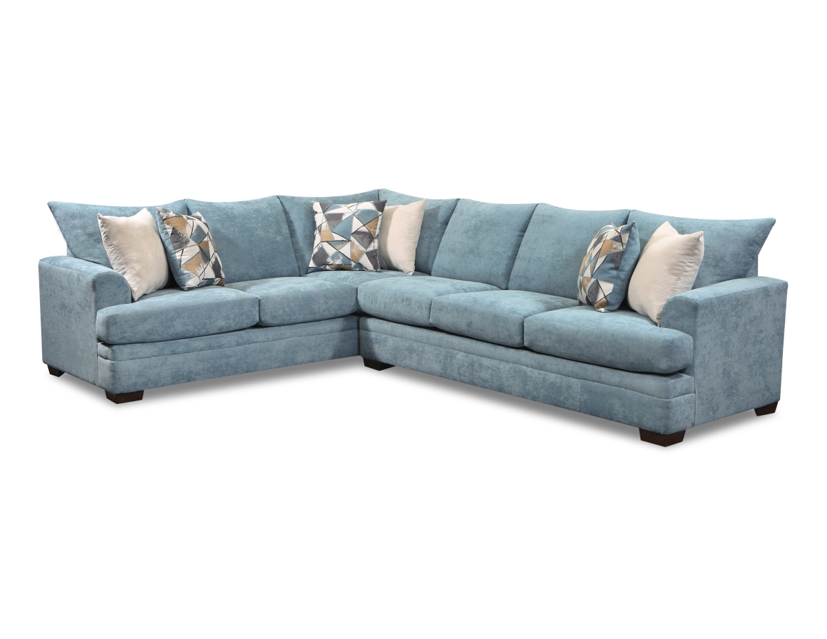 NL717-BLUE Ashton Oversized Corner Sectional, Blue