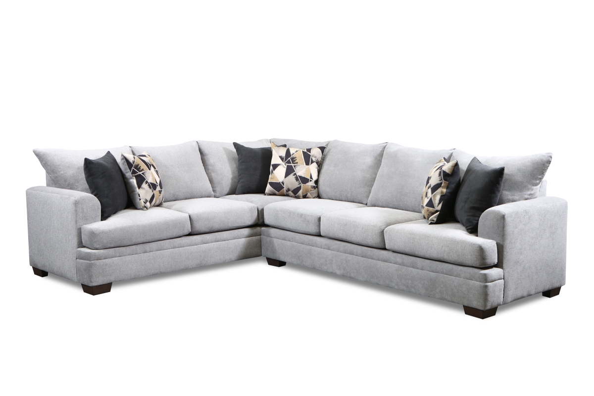 NL717-GRAY Rhea Oversized Corner Sectional, Gray