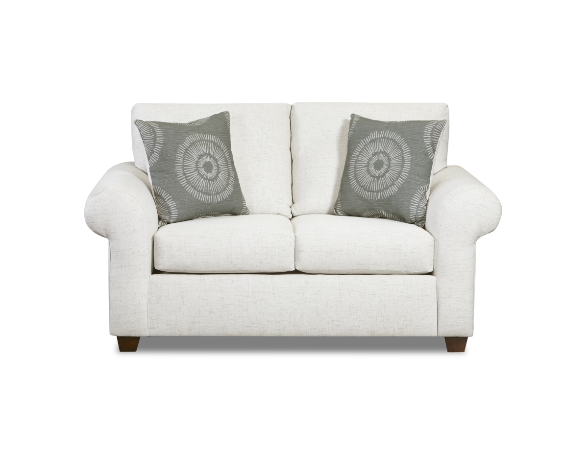 NL725-BEIG-12-DGRA-LOVE Sharon Loveseat Sofa, Beige