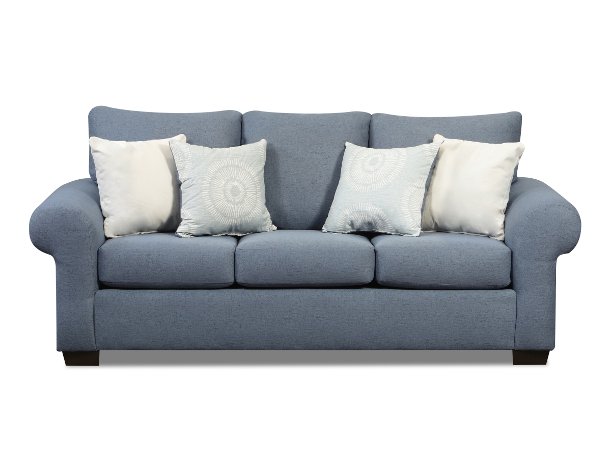 NL725-BLUE-12-WHIS-SOFA Remi Sofa, Blue