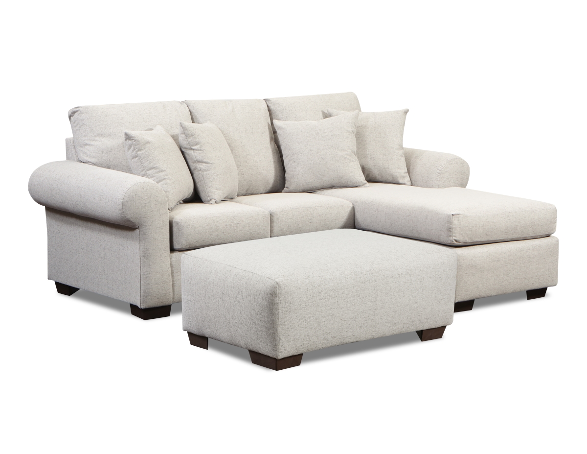 NL725-GRAY-CHOF Urban Sofa Sectional with Reversible Chaise, Gray