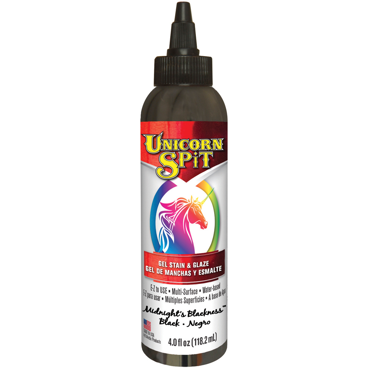 Picture of Eclectic 5770-010 Unicorn Spit Wood Stain And Glaze - Midnights Blackness