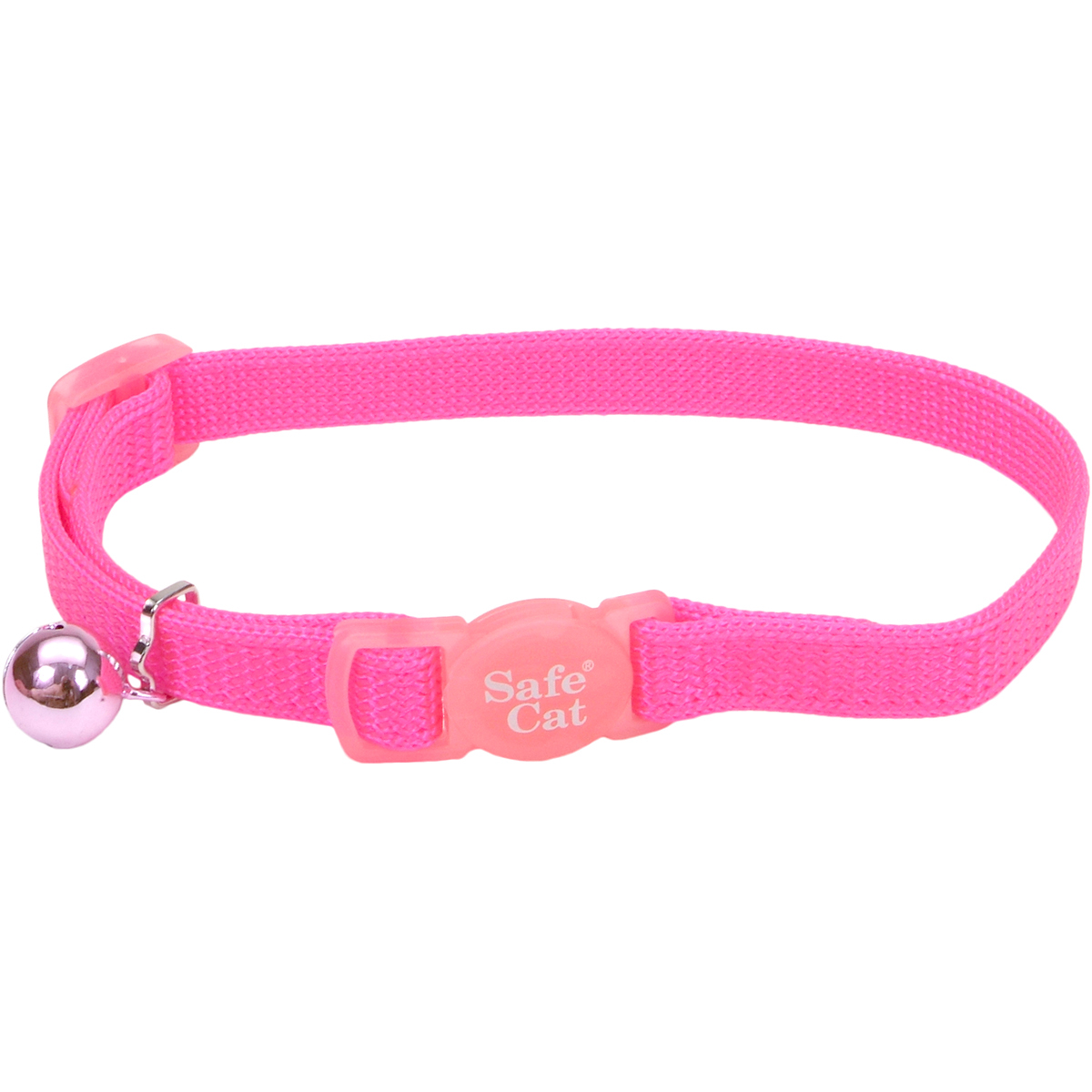 Picture of Coastal Pet Products 07001-NPK12 0.37 in. Safe Cat Adjustable Snag-Proof Nylon Breakaway Collar&#44; Neon Pink