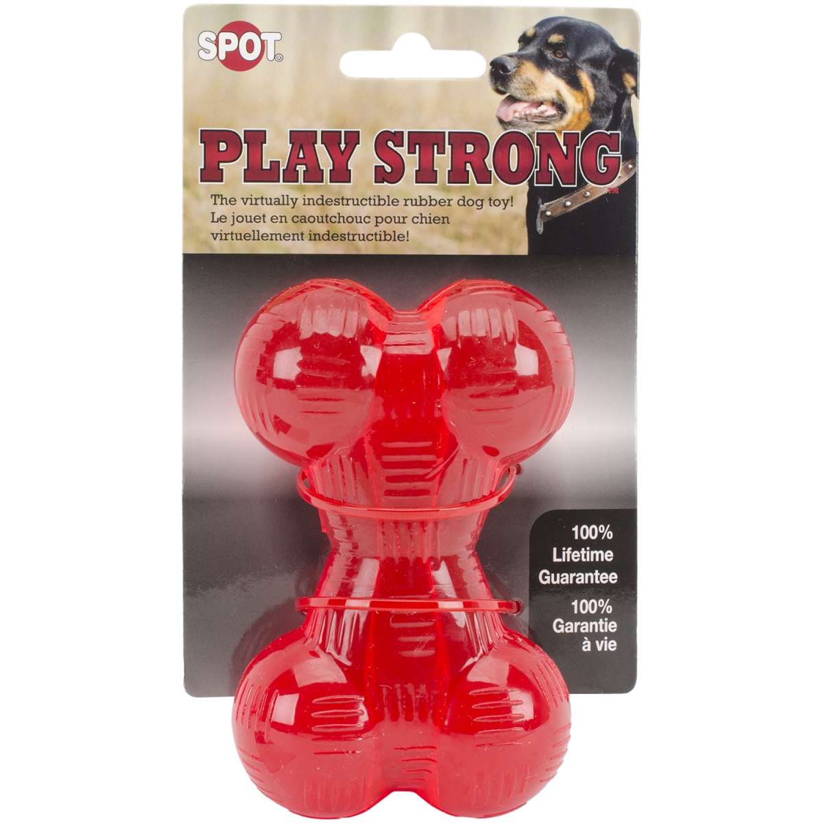 Picture of Ethical Pets 54003 4.5 in. Play Strong Small Bone&#44; Red