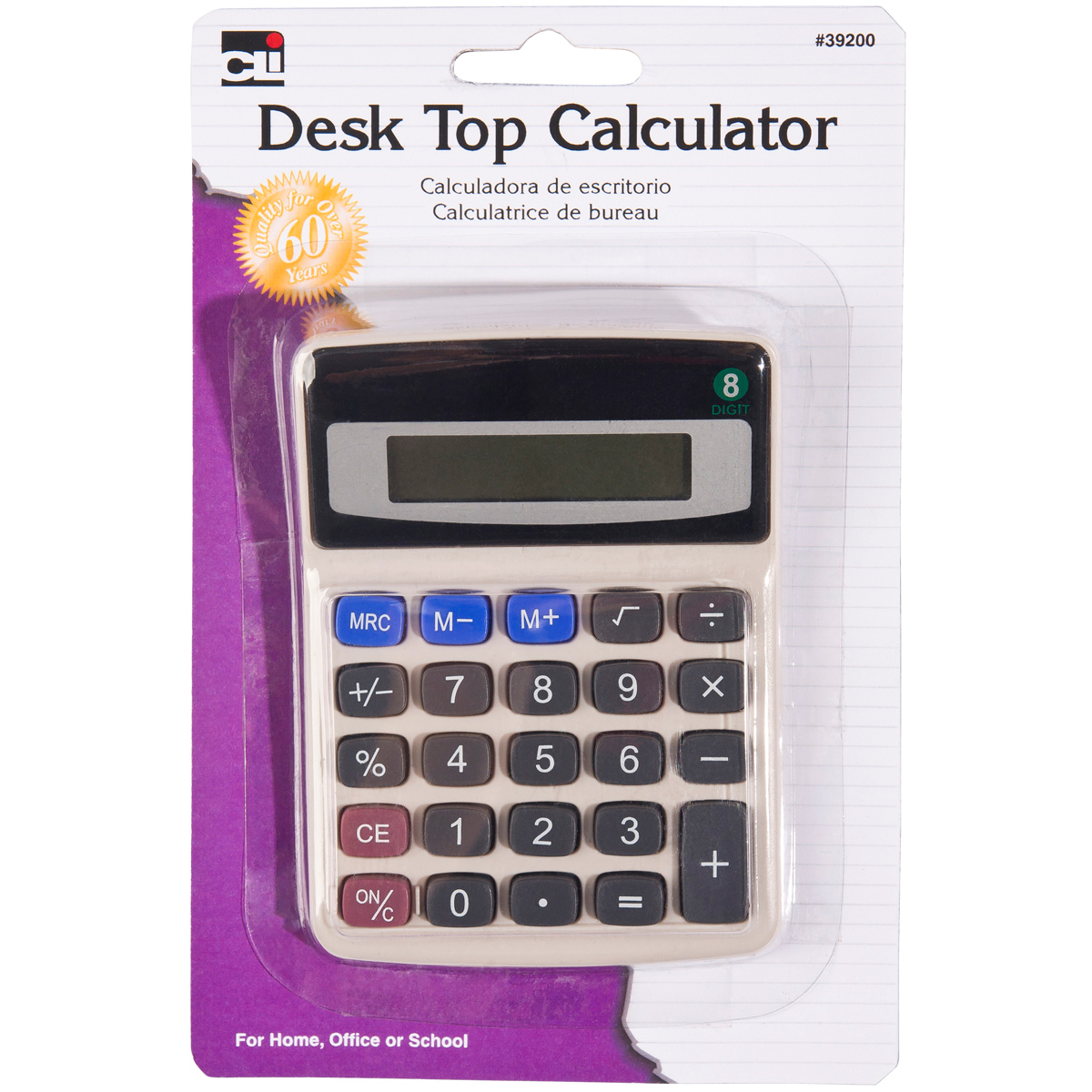 Picture of Charles Leonard 39200 Desktop Calculator&#44; 7 - 12 Age