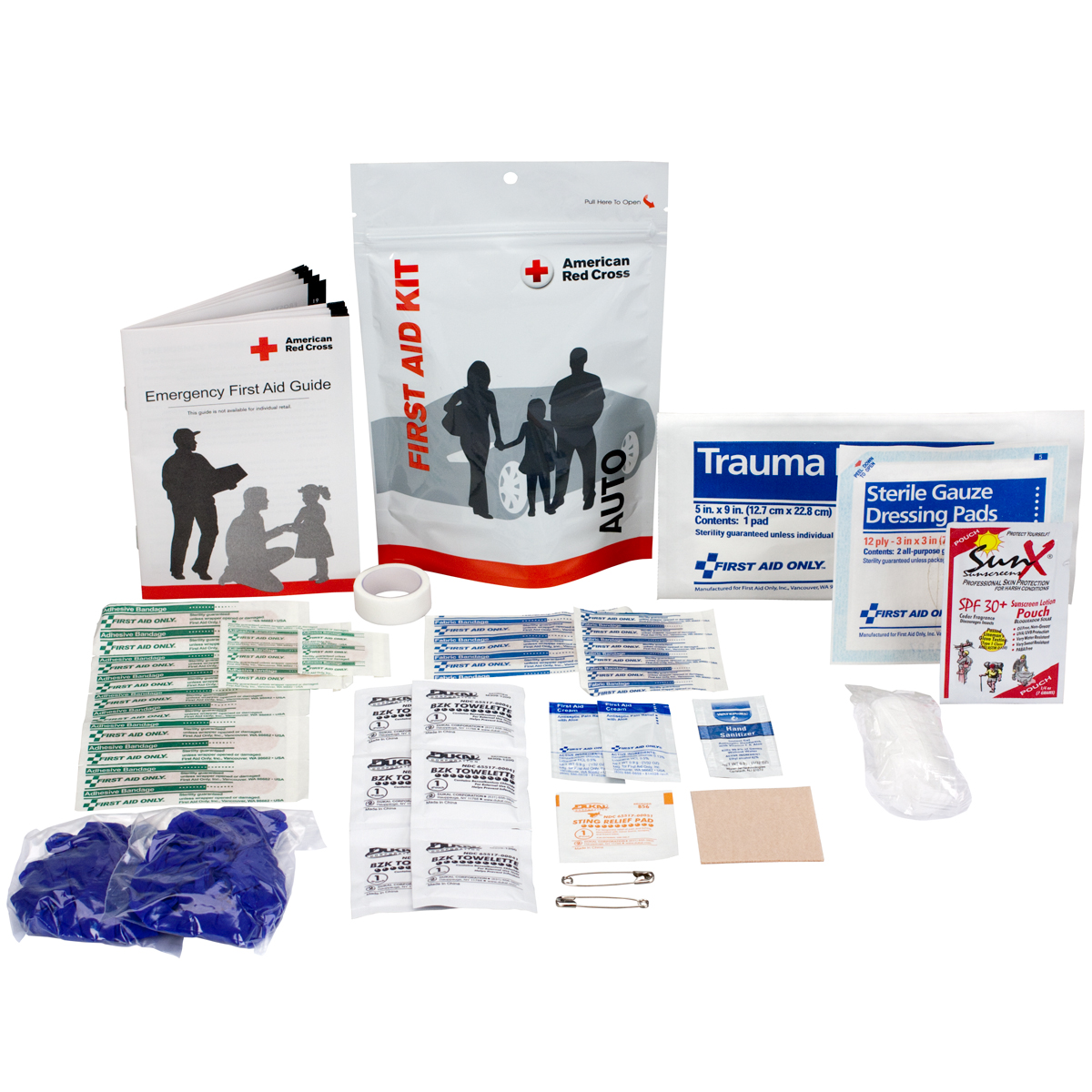 Picture of Acme RCZIP-20008 American Red Cross First Aid Kit-Zip-N-Go - Auto