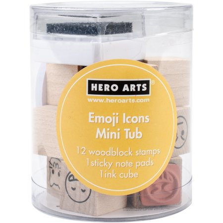 Picture of Hero Arts HA-LP407 3.25 x 2.5 in. Mounted Rubber Stamp Set-Emoji Icons