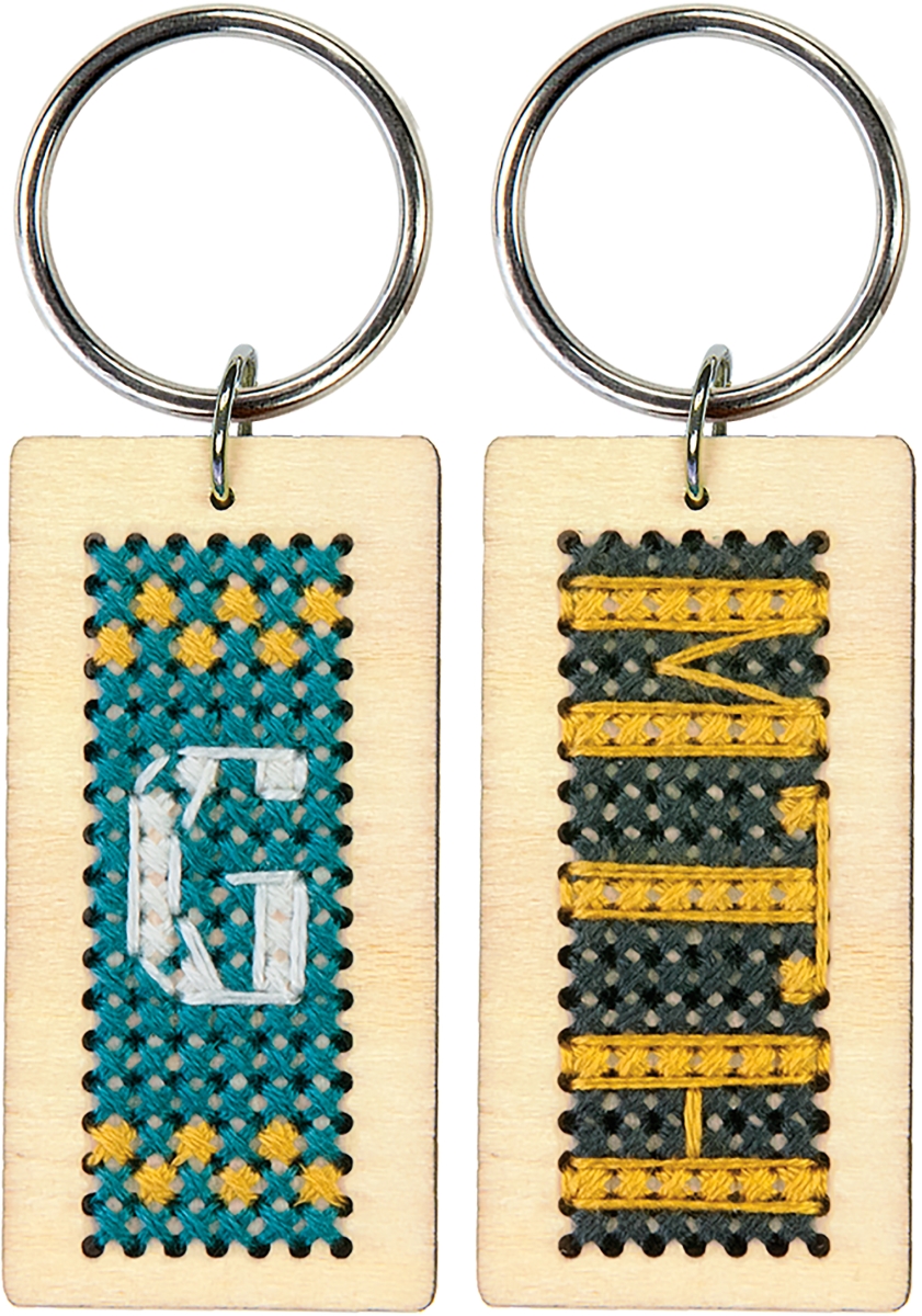 088677752392 upc dimensions counted cross stitch monogram keychain