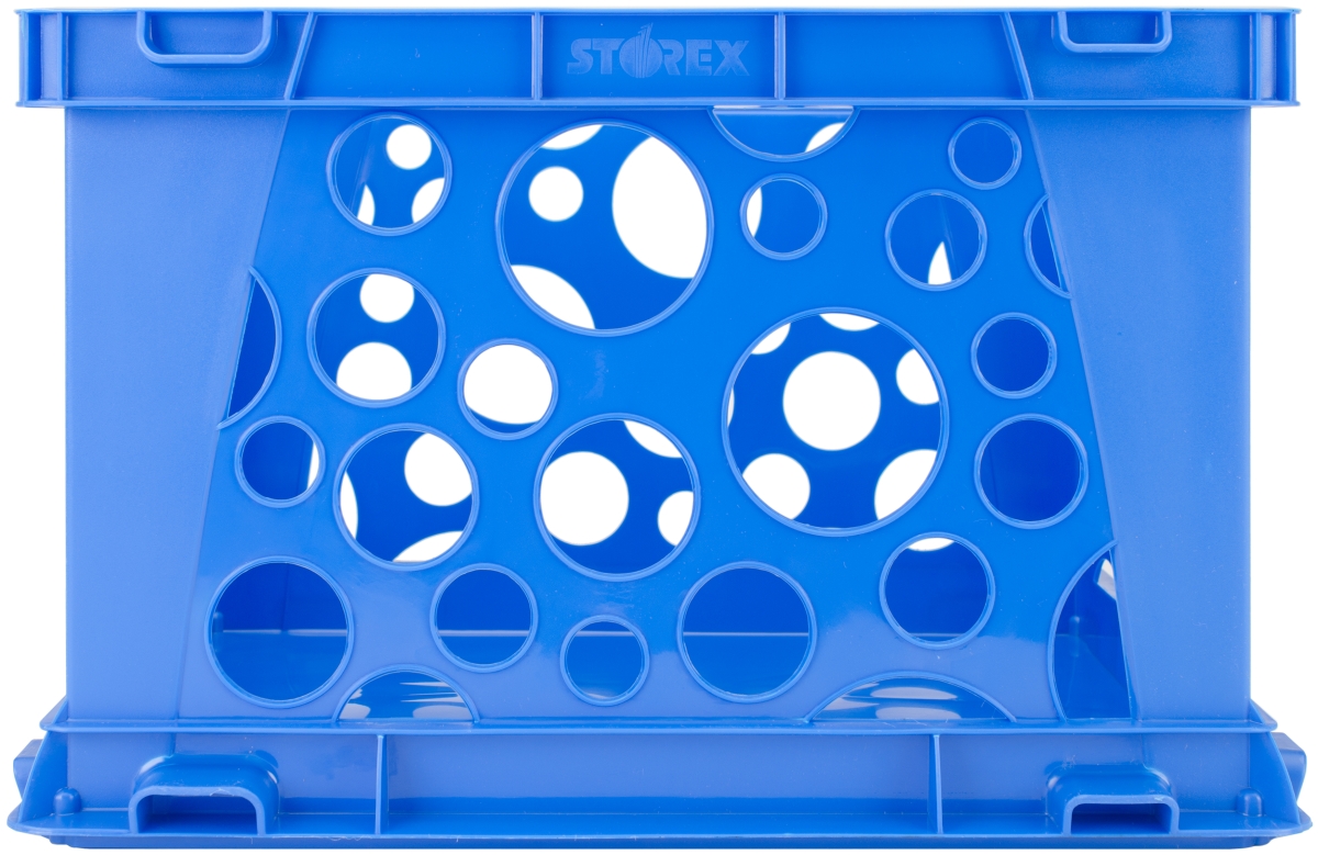 Picture of Storex Industries 6146U03C-61460 Premium File Crate, Blue - Large