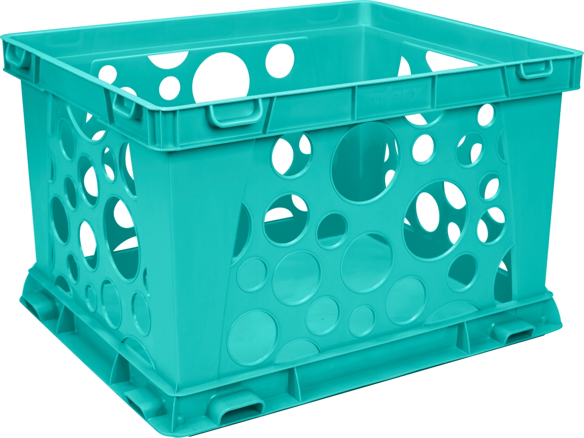 Picture of Storex Industries 6146U03C-61670 Premium File Crate, Teal - Large