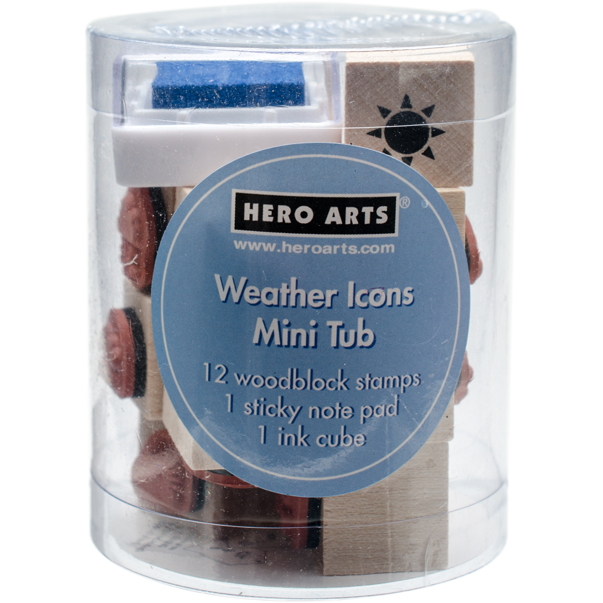 Picture of Hero Arts HA-LP425 3.5 x 1 x 4 in. Mounted Stamps Mini Tub - Weather Icons