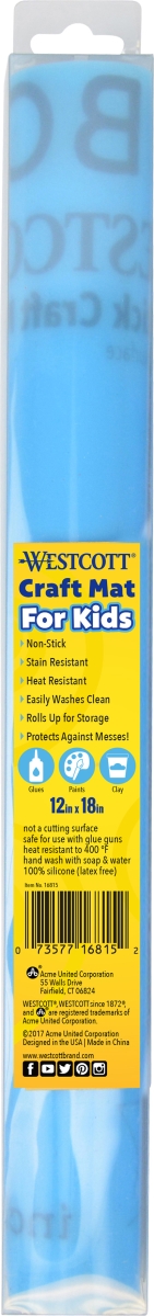 16815 12 x 18 in. Silicone Non-Stick Craft Mat, Blue