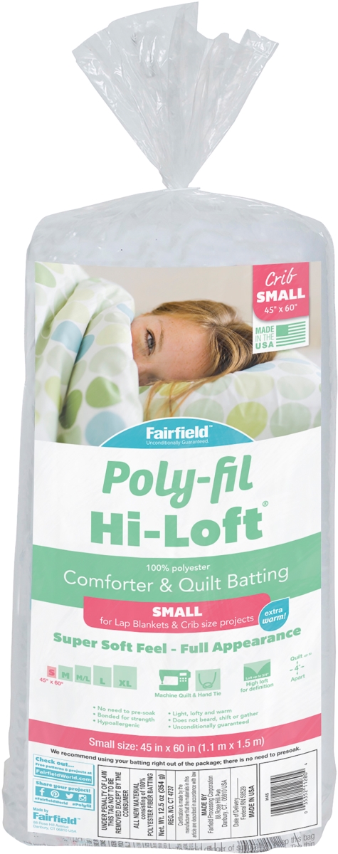 Picture of Fairfield H456 45 x 60 in. Poly-Fil Hi-Loft Bonded Polyester Quilt Batting