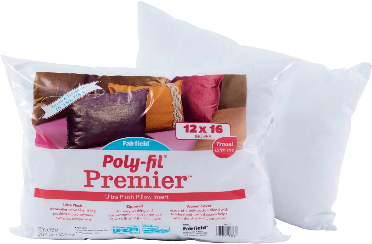 Poly-fil Pillow Insert - 12 x 16 in. White