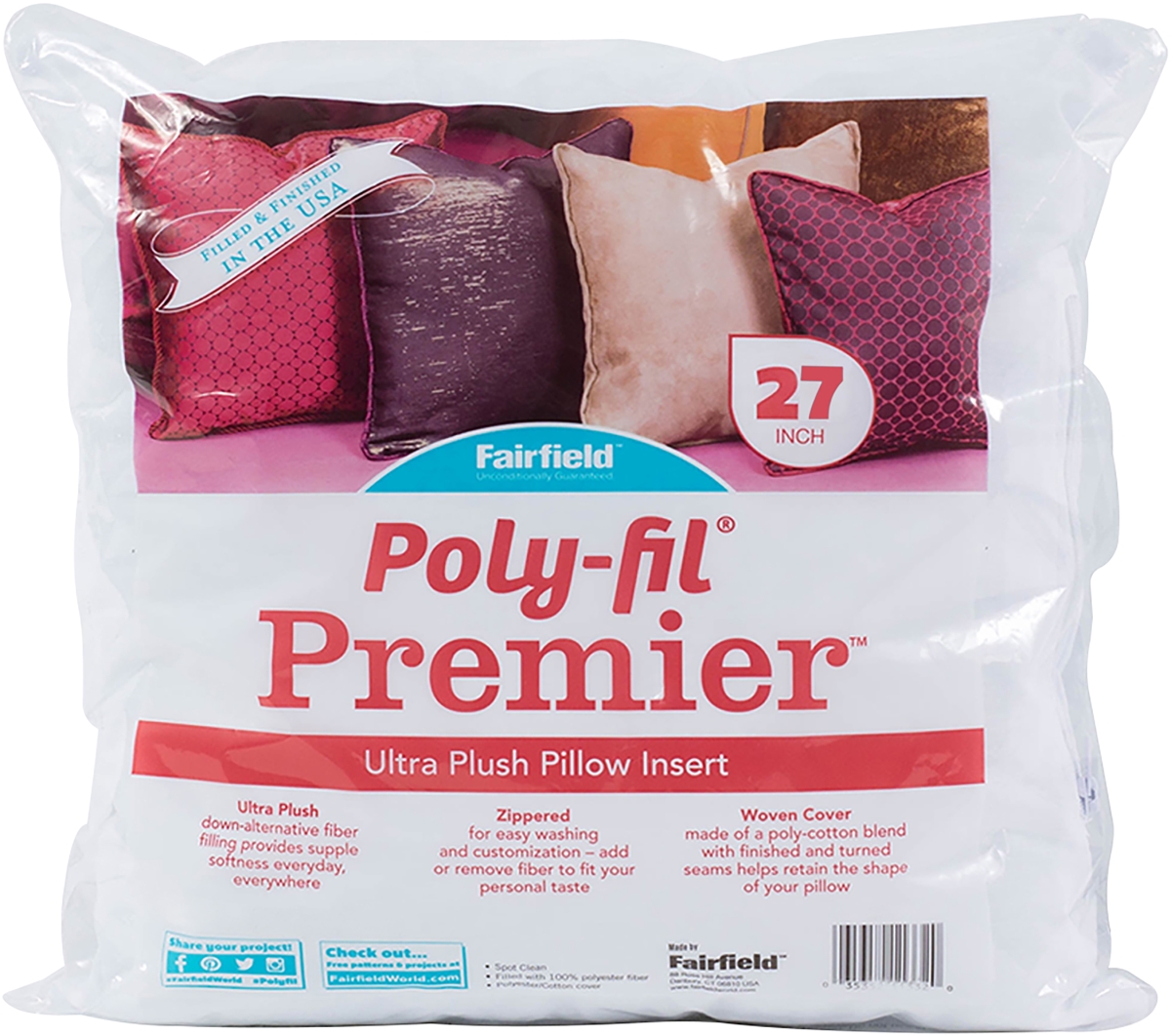27 x 27 in. Poly-Fil Premier Accent Pillow Insert