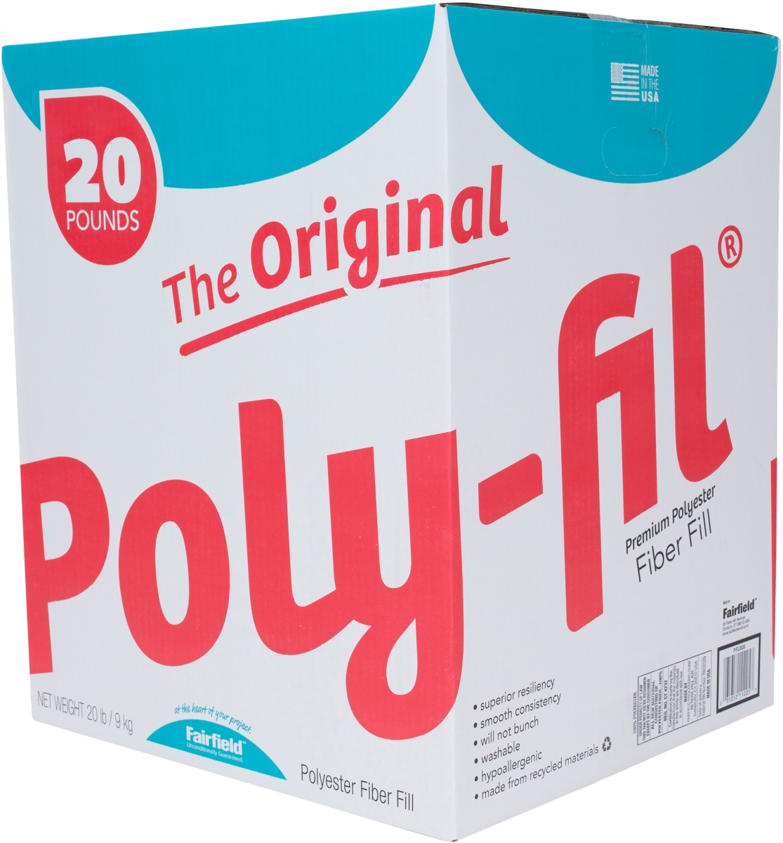 Picture of Fairfield PFLB20 The Original Poly-FIL Premium Box, 20 lbs