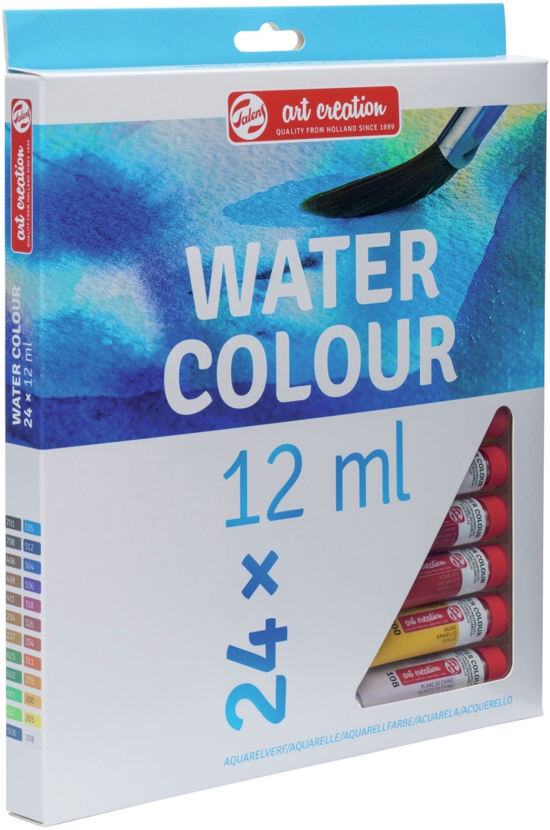 9022024M 12 ml Talens Art Creation Watercolor Set, Pack of 24