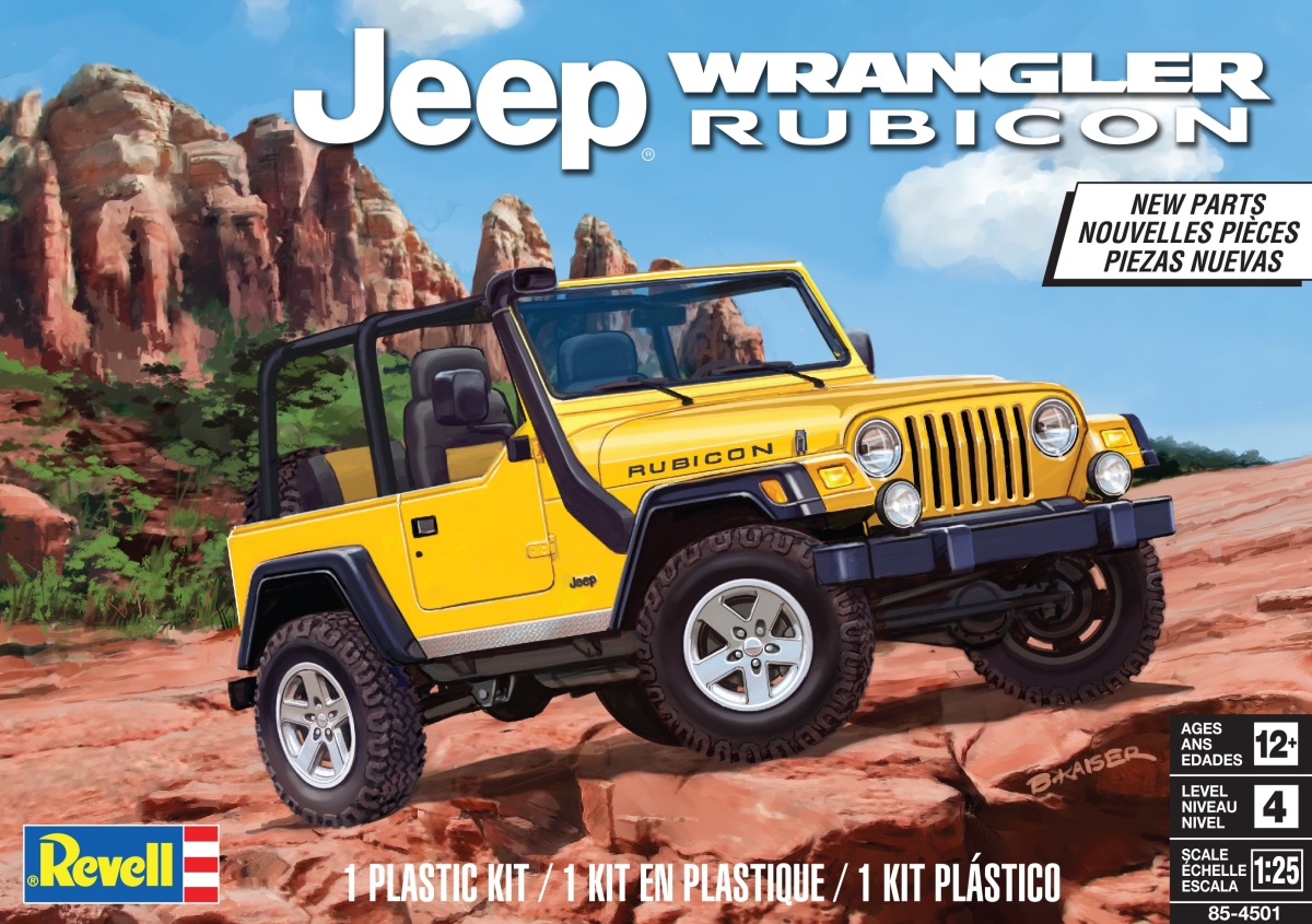 854501 Jeep Wrangler Rubicon Plastic Model Kit