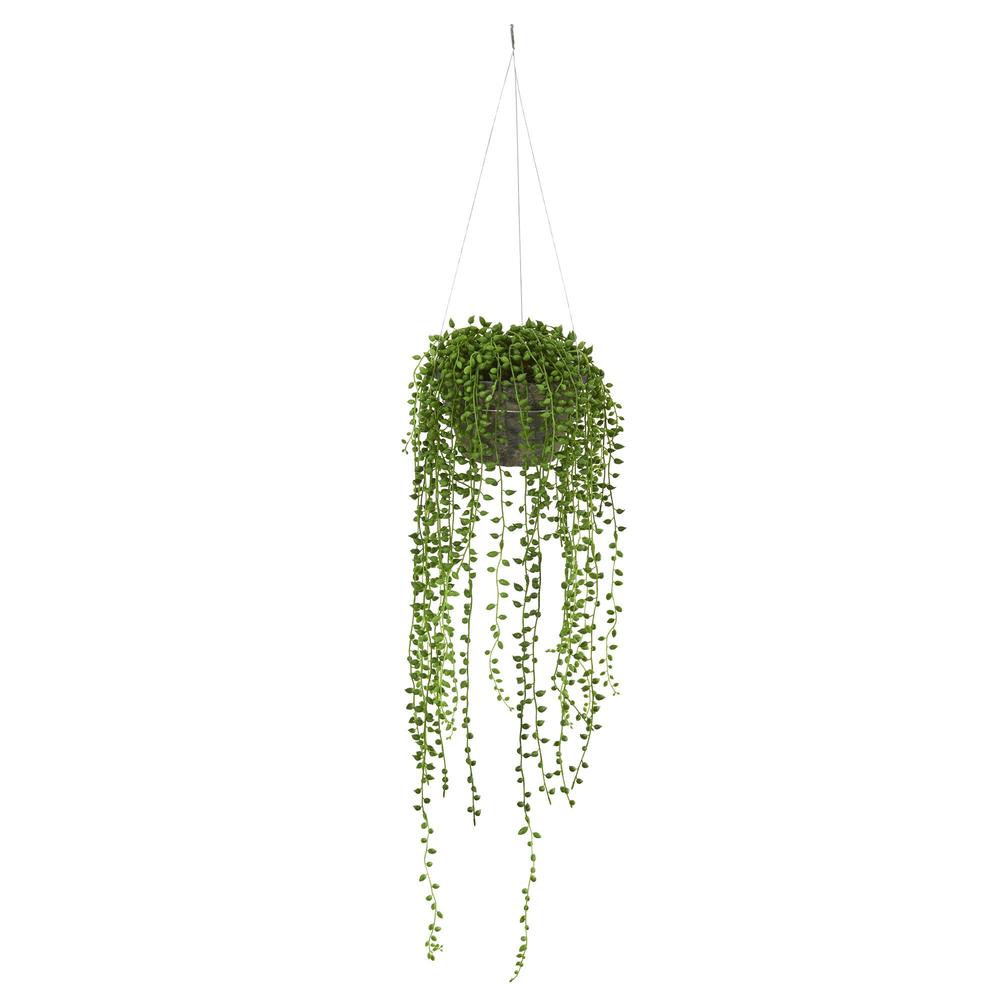 Picture of Nearly Natural 4247 String of Pearl Artificial Plant Hanging Basket