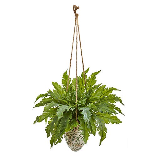 Picture of Nearly Natural 8752 29 in. Fern Artificial Plant in Hanging Vase