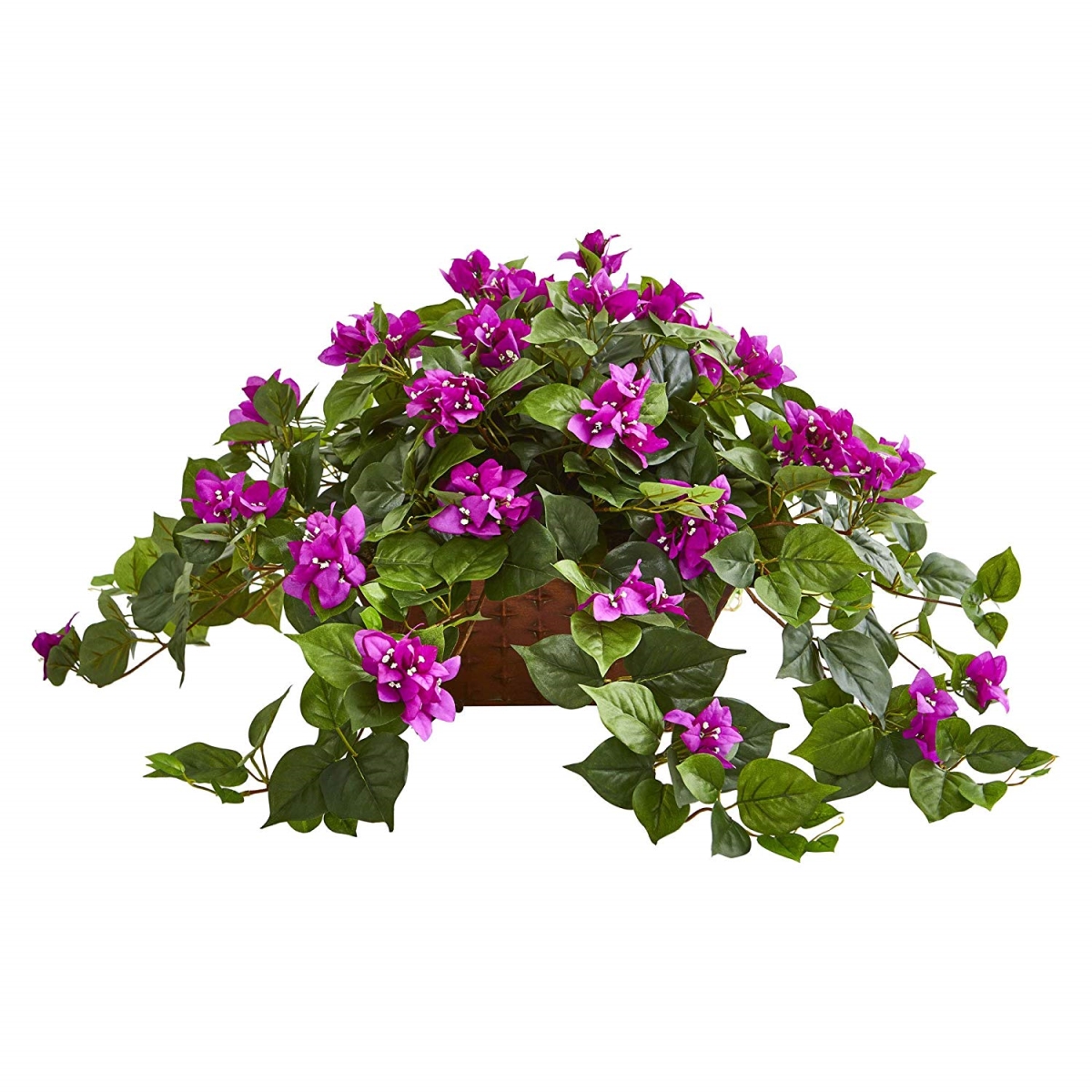 Picture of Nearly Natural 8374 Bougainvillea Artificial Plant in Hanging Basket