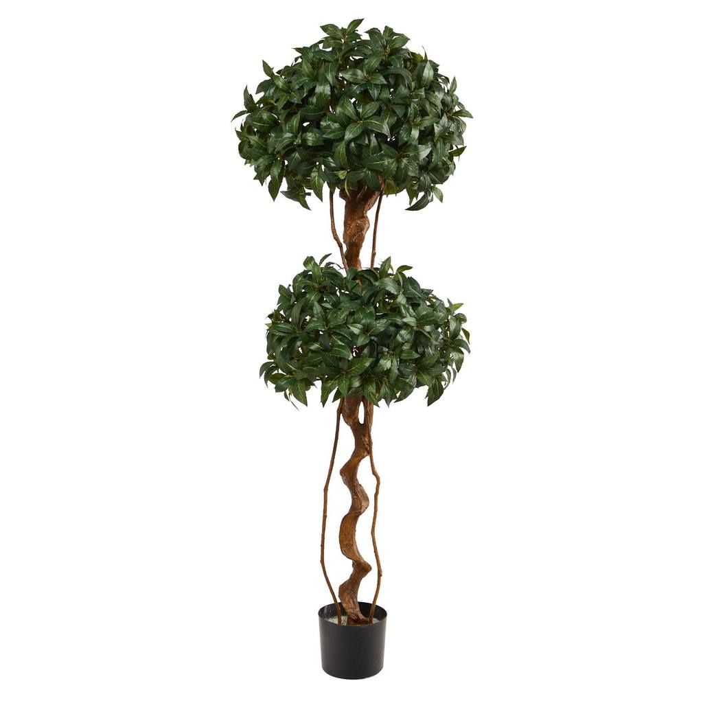 Picture of Nearly Natural T1531 5 ft. Sweet Bay Double Ball Topiary Artificial Tree