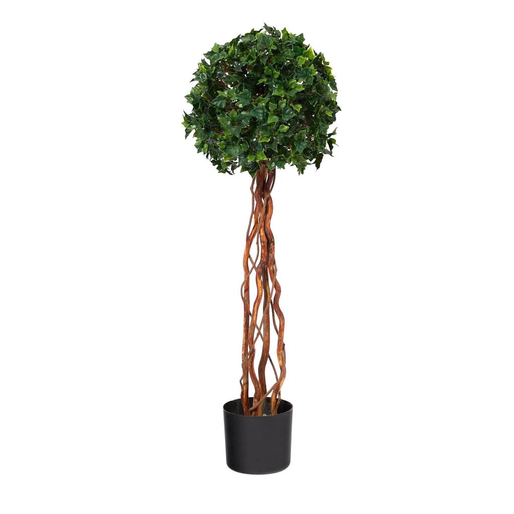 Picture of Nearly Natural T1556 3.5 ft. English Ivy Single Ball Topiary Artificial Tree with Natural Trunk UV Resistant