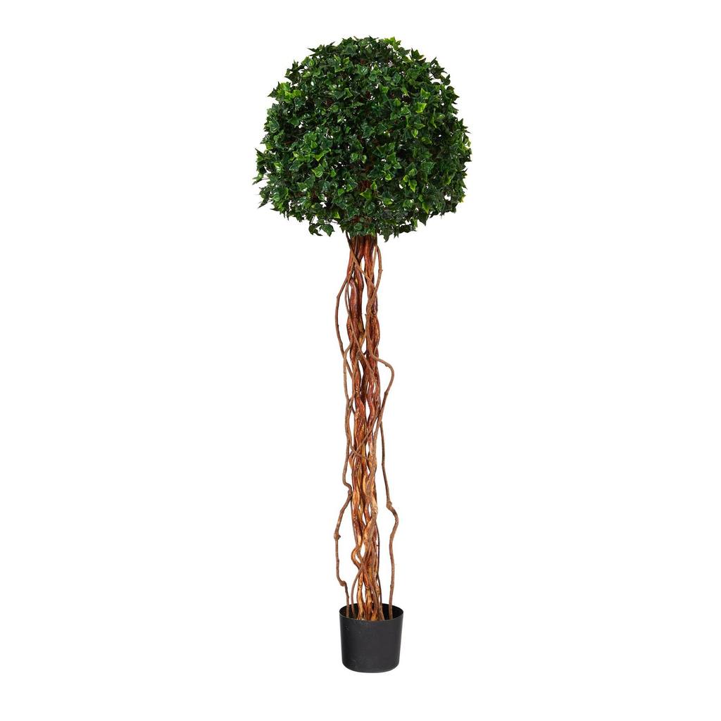 Picture of Nearly Natural T1558 5.5 ft. English Ivy Single Ball Artificial Topiary Tree with Natural Trunk UV Resistant