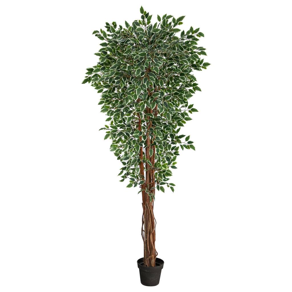 Picture of Nearly Natural T1860 70 in. Variegated Ficus Artificial Tree with UV Resistant